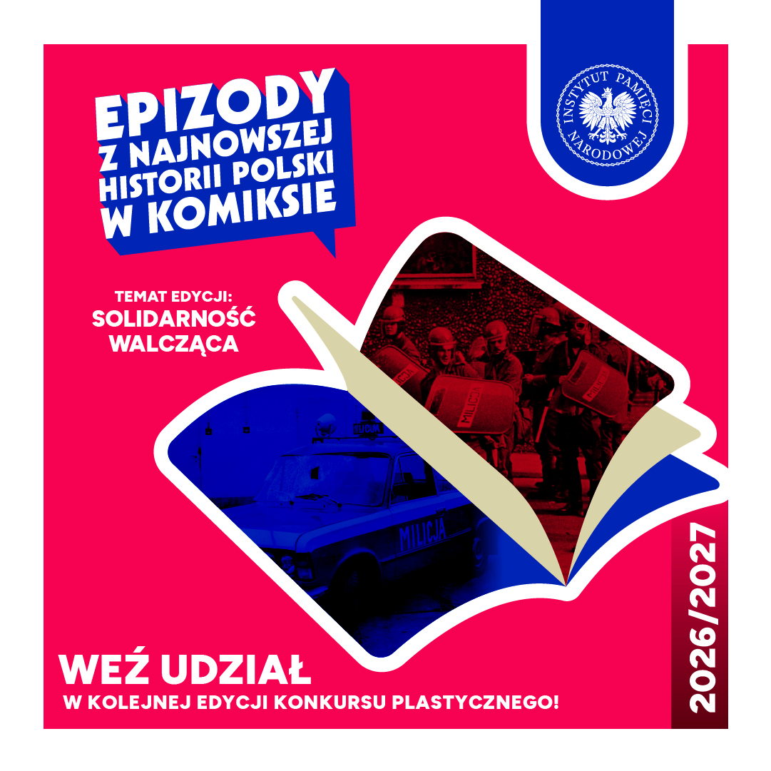 Logo - Konkurs „Epizody z najnowszej historii Polski w komiksie” (edycja w roku szkolnym 2026/2027)