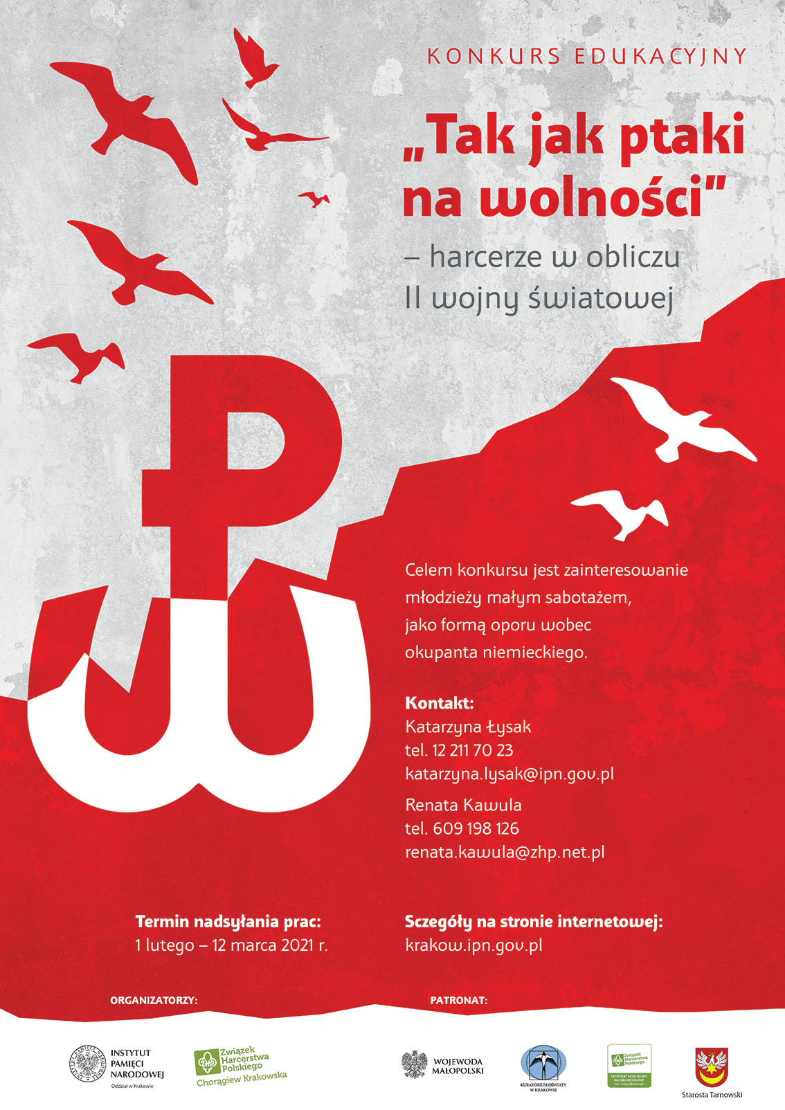 Logo - Kraków „Tak jak ptaki na wolności – harcerze w obliczu II wojny światowej”