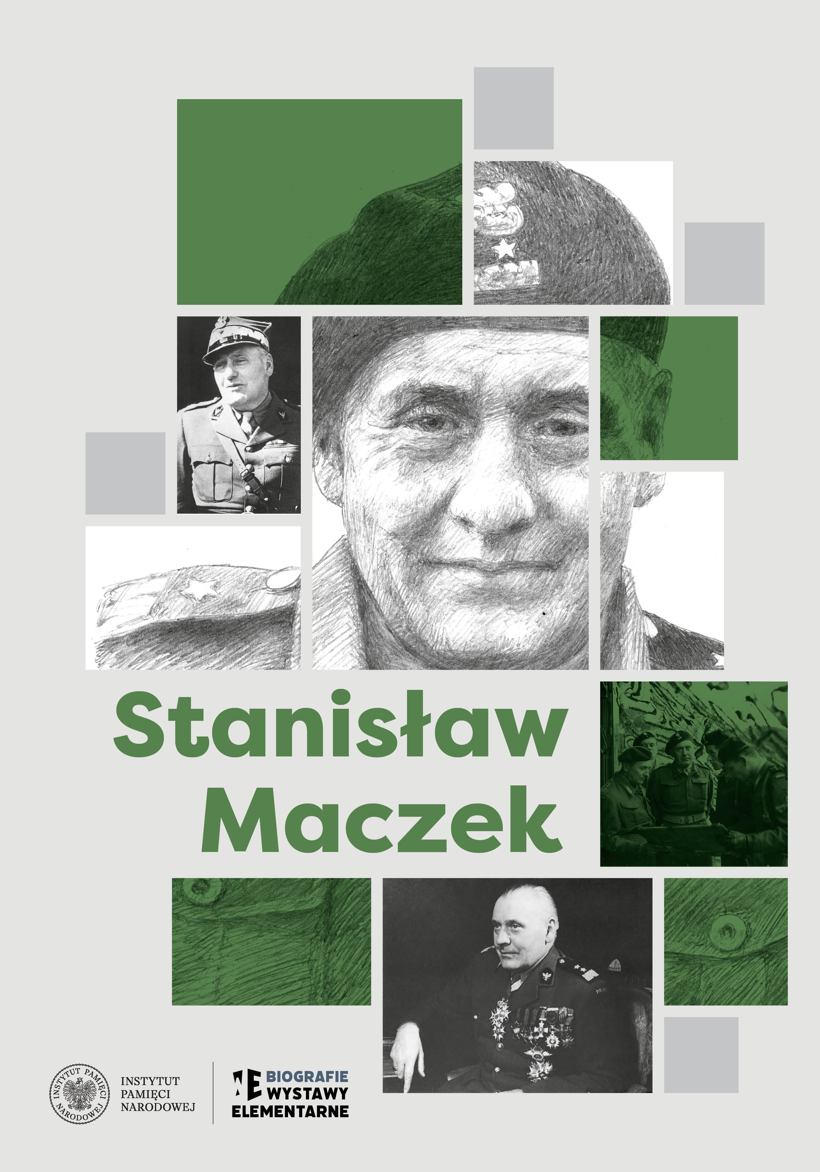 Plansza biograficznej wystawy elementarnej „Stanisław Maczek"