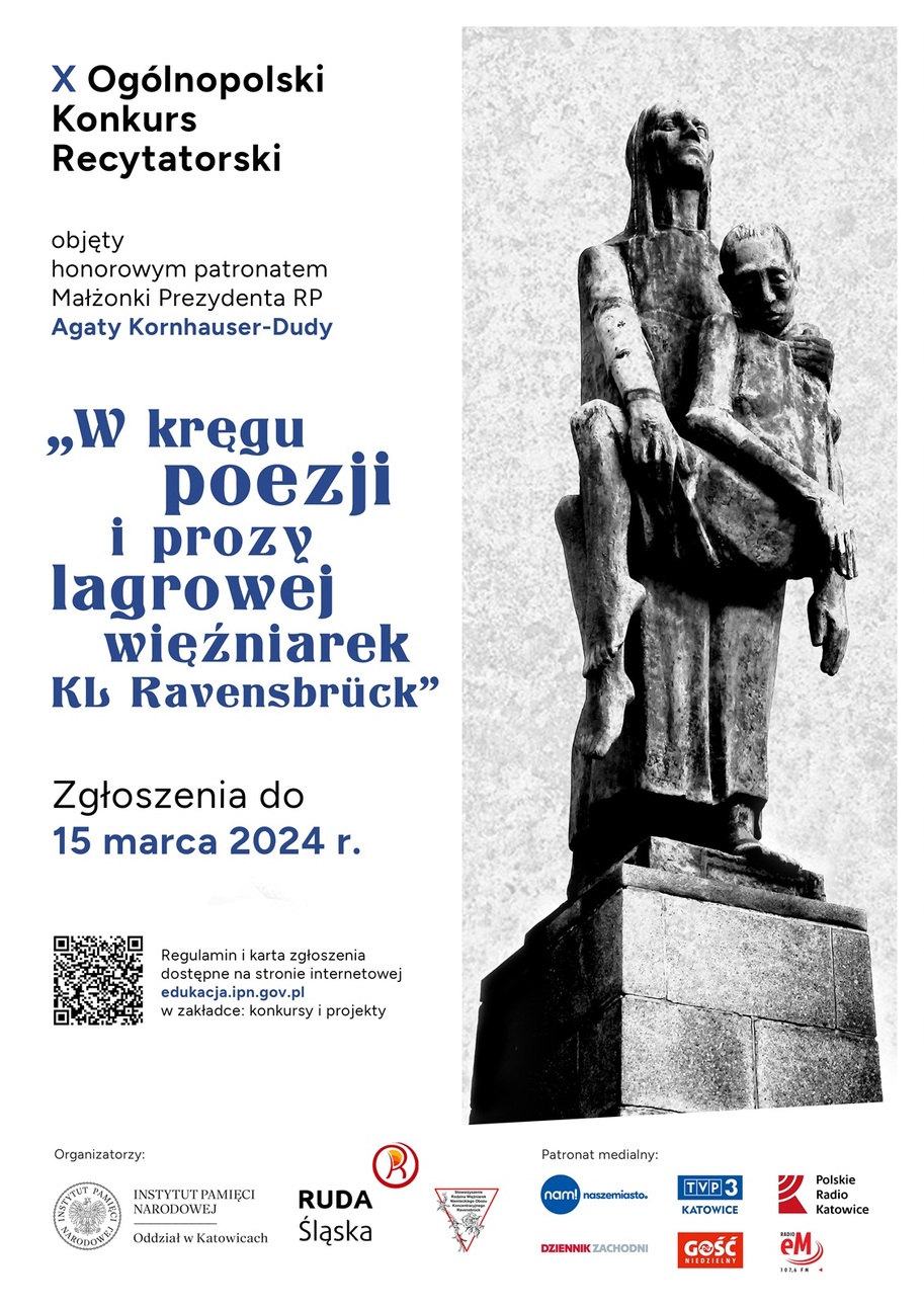 Logo - Ogólnopolski konkurs recytatorski „W kręgu poezji i prozy lagrowej więźniarek KL Ravensbrück” - etap regionalny w Kielcach