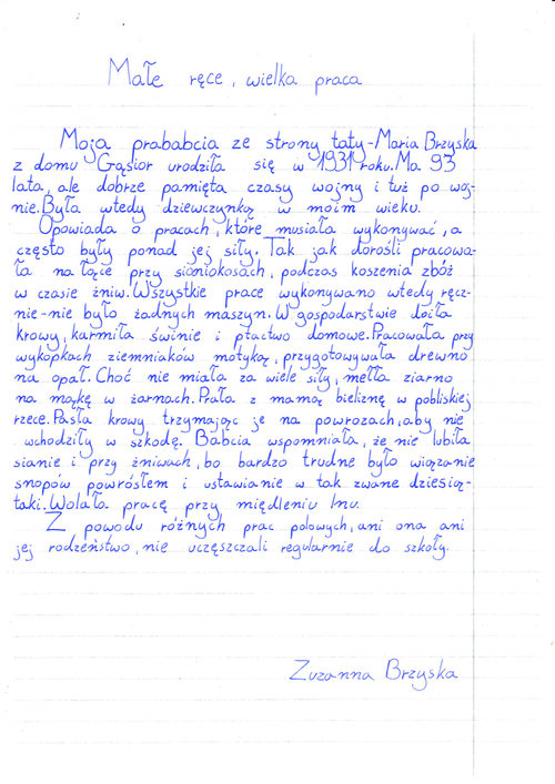 Zuzanna Brzyska opis