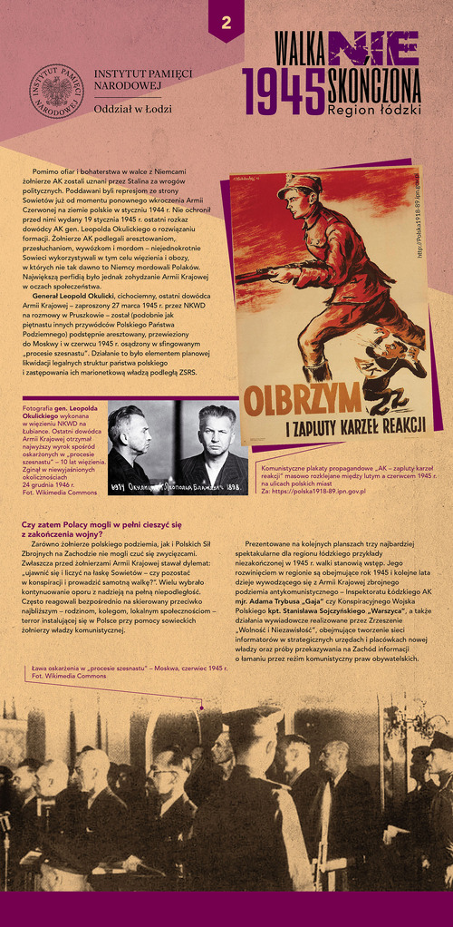 WYSTAWA WALKA NIE SKONCZONA 1945-02