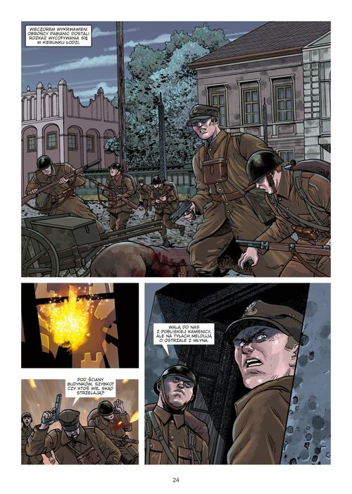 przykładowe strony komiksu