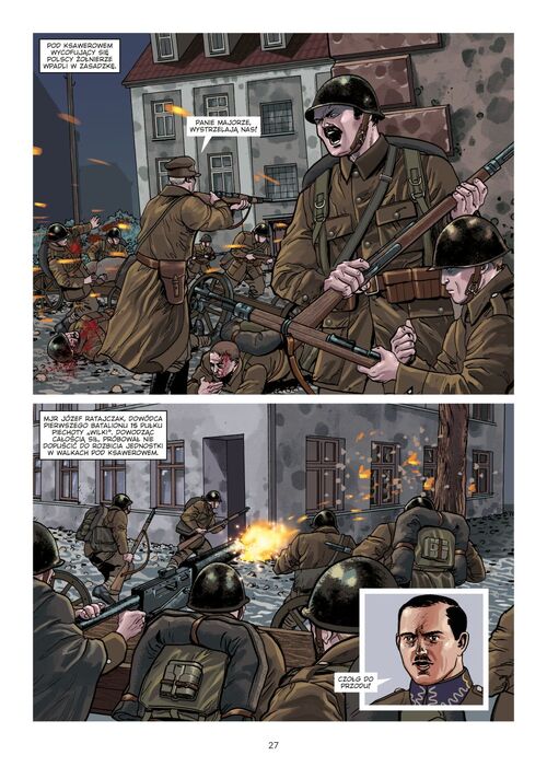 przykładowe strony komiksu