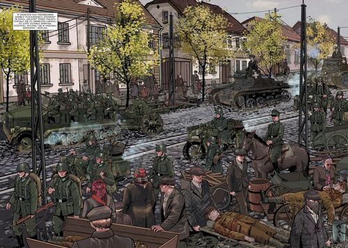 przykładowe strony komiksu