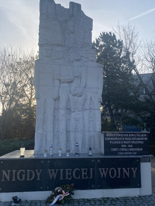 Pomnik Nigdy Więcej Wojny w Turku, fot. Monika Grzelczak.