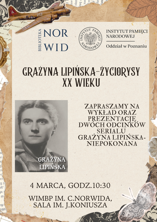 Plakat Grażyna Lipińska