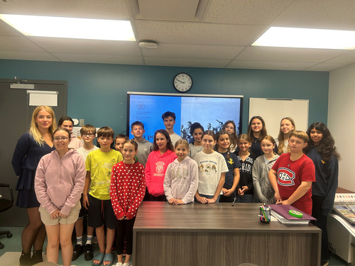 Zajęcia w  Szkole Polskiej im. Jana Pawła II w Montralu. Fot. IPN (3)