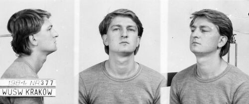Działacz podziemnej „Solidarności” Ryszard Majdzik aresztowany przez Służbę Bezpieczeństwa 2 września 1984 r. Fot. AIPN
