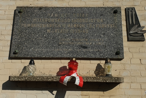 Fabryka Glazera przy ul. Liściastej 17, gdzie znajdował się obóz przejściowy, Bursa Szkolna nr 12 w Łodzi