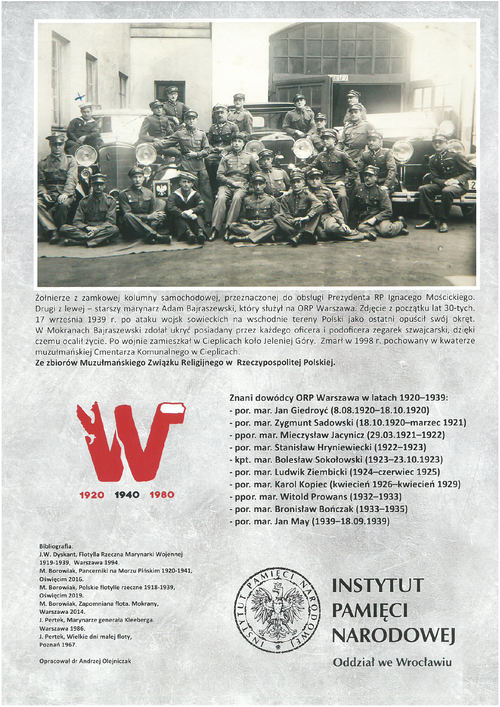 Monitor rzeczny ORP "Warszawa". Model kartonowy z historią w tle. Okładka