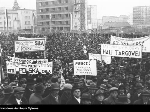 Manifestacja antyniemiecka w Gdyni. Fot. NAC
