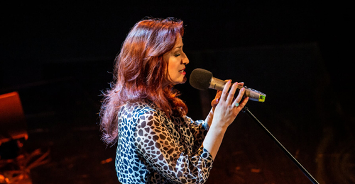 Recital Barbary Lubos „W tym istnieniu drugim“, fot. P. Jędroska