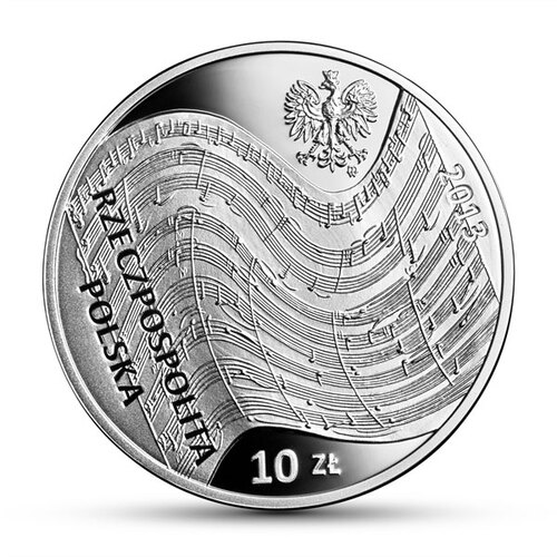 Awers monety upamiętniającej Witolda Lutosławskiego