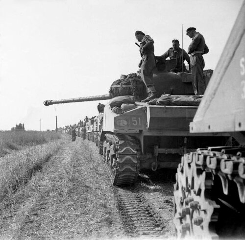 1 Dywizja Pancerna gen. Stanisława Maczka w Normandii 1944, fot. domena publiczna
